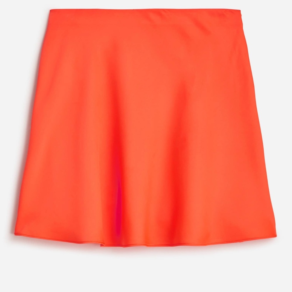NWT J.Crew silky satin skirt